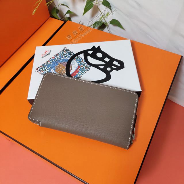 Hermes女包 愛馬仕拉鏈錢包 外進口Epsom皮 Hermes2020新款女錢包  am2045